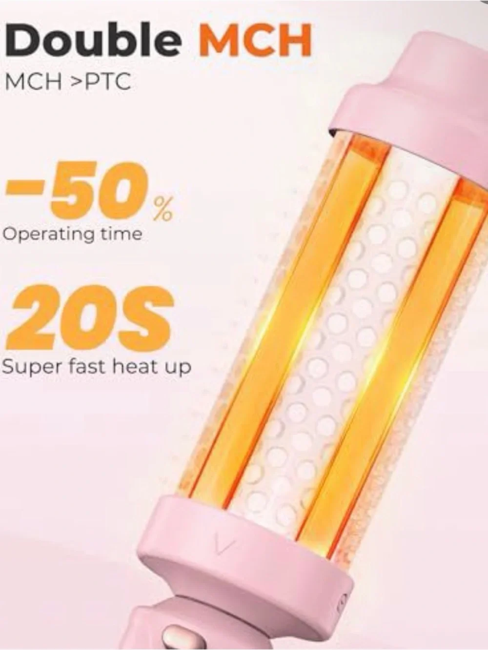 Pink 3‑Barrel Hot Air Styling Brush Set —